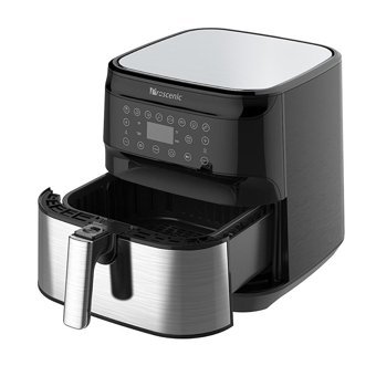 Proscenic T21 Airfryer 5.5 lt Tek Hazneli Izgara Yapan Led Ekranlı Yağsız Sıcak Hava Fritözü Siyah