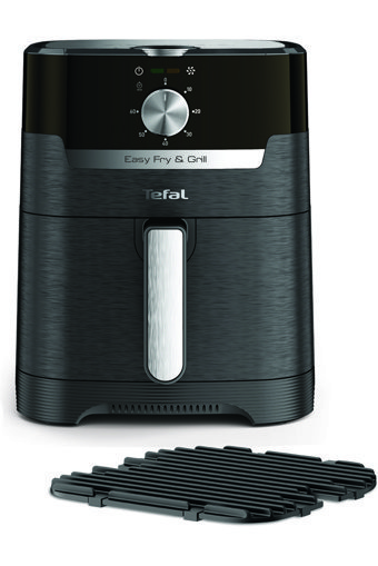Tefal EY501815 Airfryer 4.2 lt Tek Hazneli Izgara Yapan Led Ekranlı Yağsız Sıcak Hava Fritözü Siyah