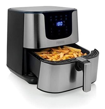 Princess 182060 Airfryer 5.5 lt Tek Hazneli Led Ekranlı Yağsız Sıcak Hava Fritözü Siyah