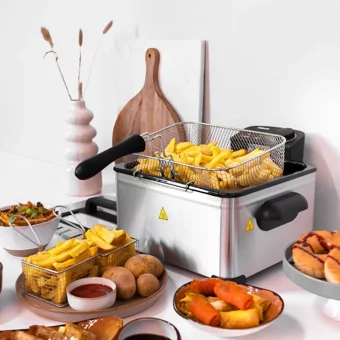 Tristar FR 6949 5 lt İki Hazneli Yağlı Fritöz Gri