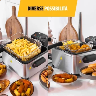 Tristar FR 6949 5 lt İki Hazneli Yağlı Fritöz Gri
