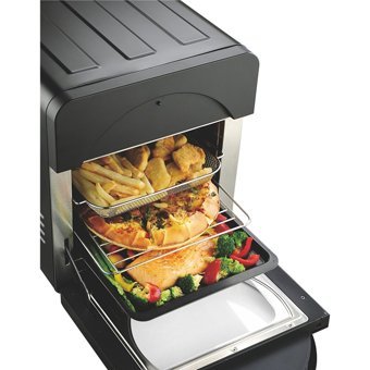 Trident TA015L Airfryer 1.5 lt Tek Hazneli Izgara Yapan Yağsız Sıcak Hava Fritözü Gri