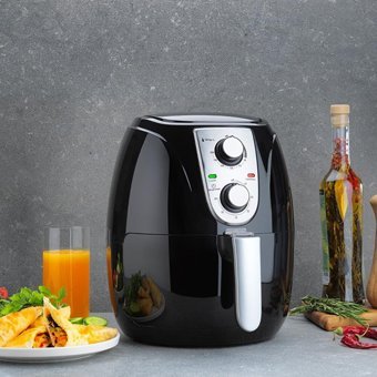 Schafer Fit Fry Smart Airfryer 3 lt Tek Hazneli Yağsız Sıcak Hava Fritözü Siyah
