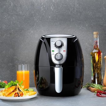 Schafer Fit Fry Smart Airfryer 3 lt Tek Hazneli Yağsız Sıcak Hava Fritözü Siyah