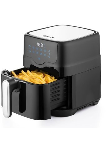 Conti Cdf-451 Airfryer 4.5 lt Tek Hazneli Izgara Yapan Led Ekranlı Yağsız Sıcak Hava Fritözü Siyah