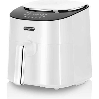 Pierre Cardin Airfryer 4.2 lt Tek Hazneli Izgara Yapan Led Ekranlı Yağsız Sıcak Hava Fritözü Beyaz