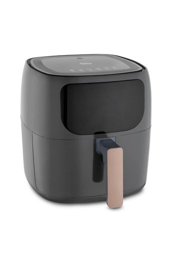 Fakir Easy Chefry Airfryer 4 lt Tek Hazneli Izgara Yapan Led Ekranlı Sıcak Hava Fritözü Gri