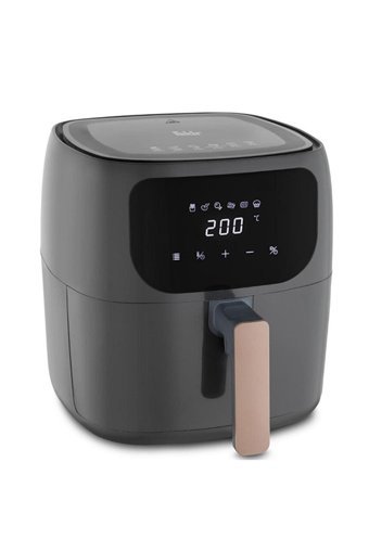 Fakir Easy Chefry Airfryer 4 lt Tek Hazneli Izgara Yapan Led Ekranlı Sıcak Hava Fritözü Gri