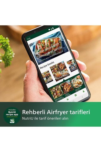 Philips HD92552/90 Airfryer 5.6 lt Tek Hazneli Izgara Yapan Led Ekranlı Yağsız Sıcak Hava Fritözü Siyah