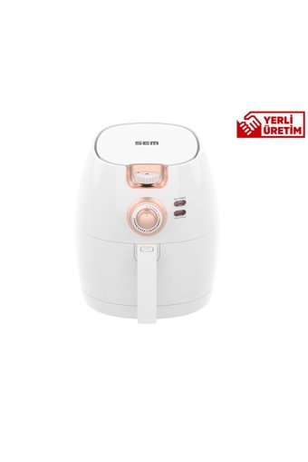 Sem SC300 Airfryer 5 lt Tek Hazneli Yağsız Sıcak Hava Fritözü Beyaz