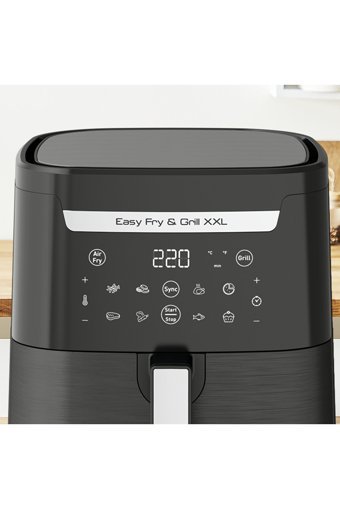 Tefal EY8018 Airfryer 6.5 lt Tek Hazneli Led Ekranlı Yağsız Fritöz Siyah