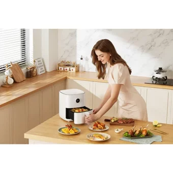 Xiaomi Smart Airfryer 3.5 lt Tek Hazneli Led Ekranlı Yağsız Sıcak Hava Fritözü Beyaz