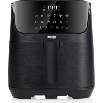 Princess Airfryer 6.5 lt Tek Hazneli Led Ekranlı Yağsız Sıcak Hava Fritözü Siyah