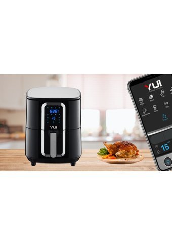 Yui M30 M50 MaxiFry Airfryer 6.5 lt Tek Hazneli Led Ekranlı Sıcak Hava Fritözü Siyah