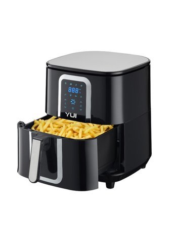 Yui M30 M50 MaxiFry Airfryer 6.5 lt Tek Hazneli Led Ekranlı Sıcak Hava Fritözü Siyah