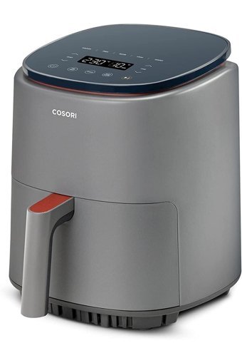 Cosori Airfryer 3.8 lt Tek Hazneli Izgara Yapan Led Ekranlı Yağsız Sıcak Hava Fritözü Gri