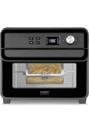 Caso Airfryer 22 lt Üçlü Hazneli Izgara Yapan Led Ekranlı Sıcak Hava Fritözü Siyah
