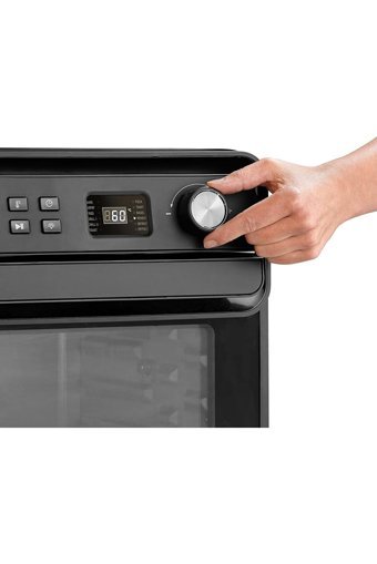 Caso Airfryer 22 lt Üçlü Hazneli Izgara Yapan Led Ekranlı Sıcak Hava Fritözü Siyah