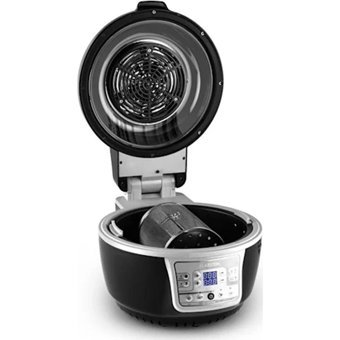 Klarstein Vitair Airfryer 9 lt Izgara Yapan Led Ekranlı Yağsız Sıcak Hava Fritözü Siyah