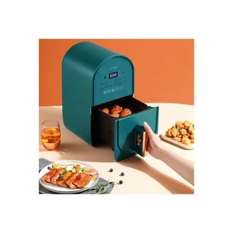 Sanlindou Airfryer 3 lt Tek Hazneli Led Ekranlı Yağsız Sıcak Hava Fritözü Mavi