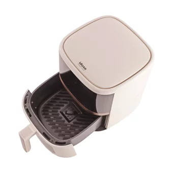 İdose Smart Cook Airfryer 5.5 lt Tek Hazneli Izgara Yapan Led Ekranlı Sıcak Hava Fritözü Bej