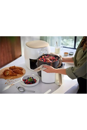 Philips HD9650/90 Airfryer 7.3 lt Tek Hazneli Izgara Yapan Led Ekranlı Yağsız Sıcak Hava Fritözü Beyaz