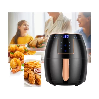 Buyfun Airfryer 5.5 lt Tek Hazneli Led Ekranlı Yağsız Sıcak Hava Fritözü Siyah