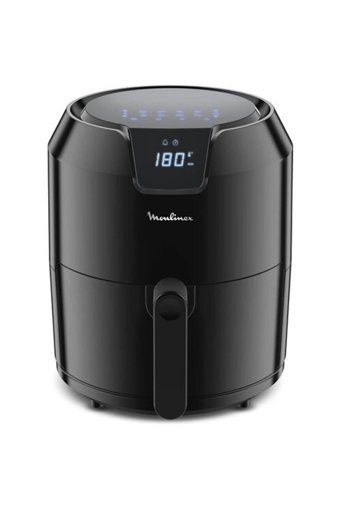 Moulinex Ez401810 Airfryer 4.2 lt Tek Hazneli Izgara Yapan Led Ekranlı Yağsız Sıcak Hava Fritözü Siyah