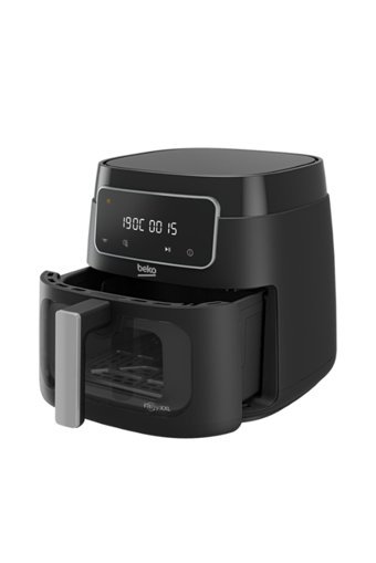 Beko FRA 5364 S FitFry Airfryer 7.6 lt Tek Hazneli Izgara Yapan Led Ekranlı Fritöz Siyah