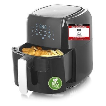 Emerio AF-123544 Xxl Airfryer 5.5 lt Tek Hazneli Izgara Yapan Led Ekranlı Yağsız Sıcak Hava Fritözü Siyah