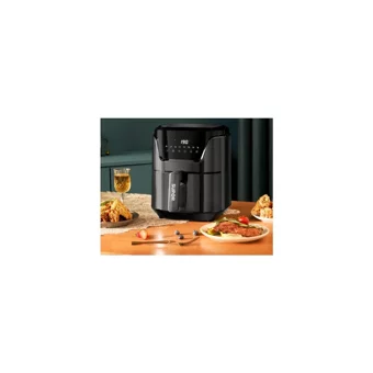 Sanlindou Airfryer 6 lt Tek Hazneli Led Ekranlı Yağsız Sıcak Hava Fritözü Beyaz