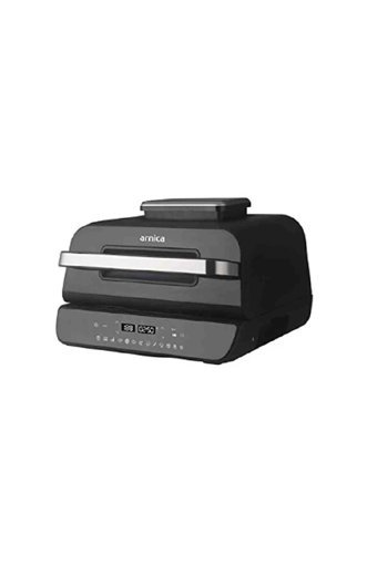 Arnica AirFryer Grill Airfryer 3.8 lt Tek Hazneli Izgara Yapan Led Ekranlı Sıcak Hava Fritözü Siyah