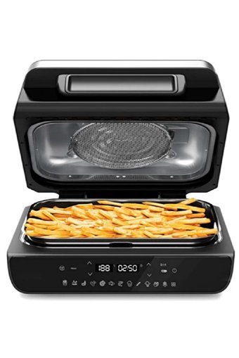 Arnica AirFryer Grill Airfryer 3.8 lt Tek Hazneli Izgara Yapan Led Ekranlı Sıcak Hava Fritözü Siyah