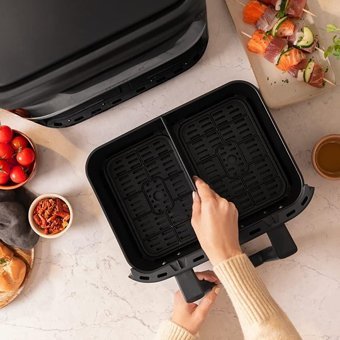 Cecotec 2850W Airfryer 9 lt Tek Hazneli Led Ekranlı Sıcak Hava Fritözü Gri