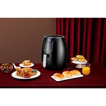 Xiaomi HEYplus Airfryer 4.5 lt Tek Hazneli Izgara Yapan Led Ekranlı Yağsız Sıcak Hava Fritözü Siyah