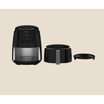 Grundig FRA 4335 S Airfryer 4.9 lt Tek Hazneli Led Ekranlı Sıcak Hava Fritözü Siyah