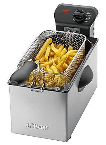 Bomann FR 2264 CB 3 lt Tek Hazneli Yağlı Fritöz Gri