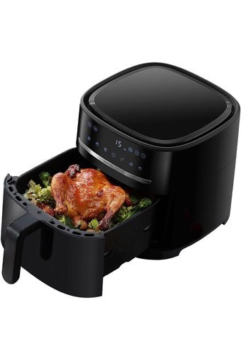 Xiaomi MAF08 Airfryer 6 lt Tek Hazneli Led Ekranlı Yağsız Sıcak Hava Fritözü Siyah
