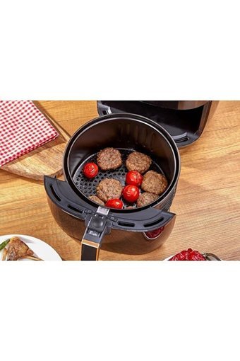 Taç Multi Tac-7852 Airfryer 5.5 lt Tek Hazneli Led Ekranlı Yağsız Sıcak Hava Fritözü Siyah