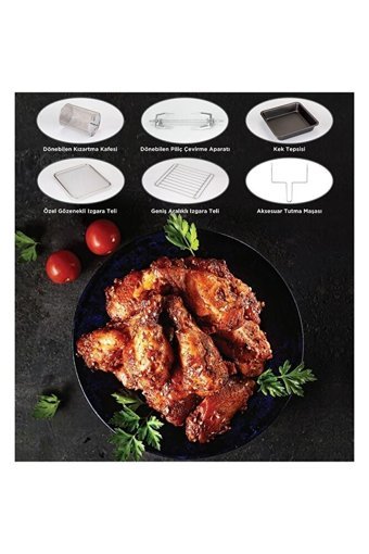 Onvo Ovfry09 Airfryer 12 lt Tek Hazneli Izgara Yapan Led Ekranlı Yağsız Sıcak Hava Fritözü İnox