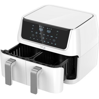 Yui M30 M50 MaxiFry Airfryer 10 lt İki Hazneli Led Ekranlı Yağsız Fritöz Beyaz