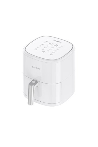 Yasomi Y22 Airfryer 5 lt Tek Hazneli Izgara Yapan Led Ekranlı Yağsız Sıcak Hava Fritözü Siyah
