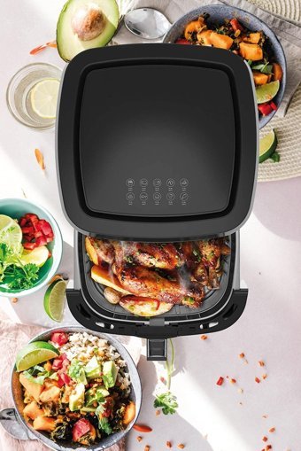 Elenberg ELB-2307 Airfryer 8 lt Tek Hazneli Led Ekranlı Sıcak Hava Fritözü Siyah