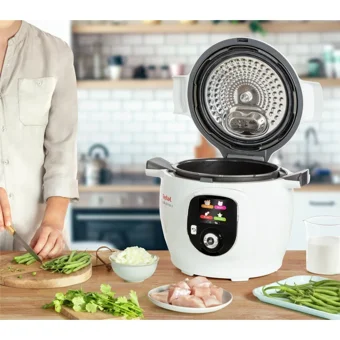 Tefal Cook4Me+ Airfryer 6 lt Tek Hazneli Led Ekranlı Yağsız Sıcak Hava Fritözü Beyaz