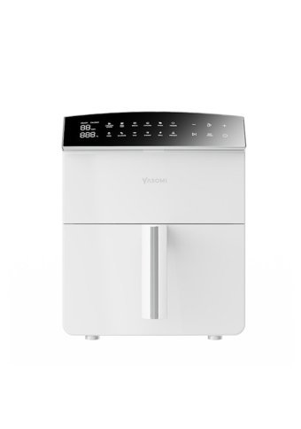 Yasomi Y45 Airfryer 4.5 lt Tek Hazneli Izgara Yapan Led Ekranlı Yağsız Sıcak Hava Fritözü Beyaz