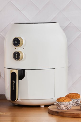 Karaca MultiFry Airfryer 3.5 lt Tek Hazneli Izgara Yapan Led Ekranlı Yağsız Sıcak Hava Fritözü Beyaz