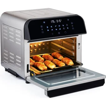Sinbo SCO-5060 Airfryer 12 lt Üçlü Hazneli Led Ekranlı Yağsız Sıcak Hava Fritözü Gri