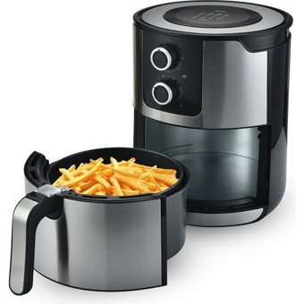 Kumtel Airfryer 7 lt Tek Hazneli Yağsız Sıcak Hava Fritözü İnox