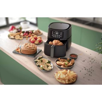 Philips HD9285/96 Airfryer 7.2 lt Tek Hazneli Izgara Yapan Led Ekranlı Yağsız Sıcak Hava Fritözü Siyah