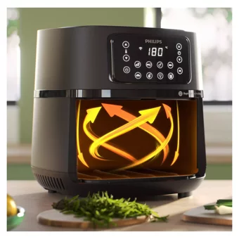 Philips HD9285/96 Airfryer 7.2 lt Tek Hazneli Izgara Yapan Led Ekranlı Yağsız Sıcak Hava Fritözü Siyah